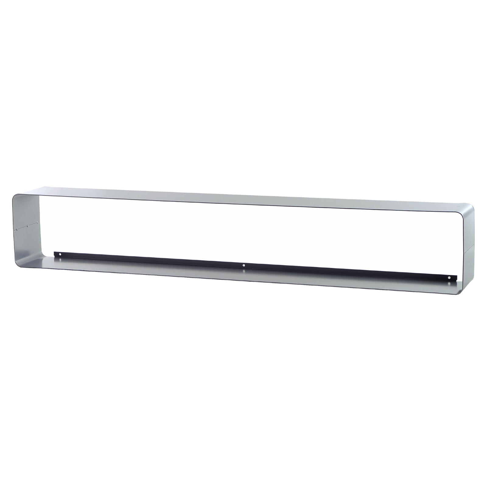 DVD & BLU-RAY REGAL CUBE 120 Metall, Lounge Design silber - Silberfarben, Metall (120/20/15cm) - DESIGN DELIGHTS