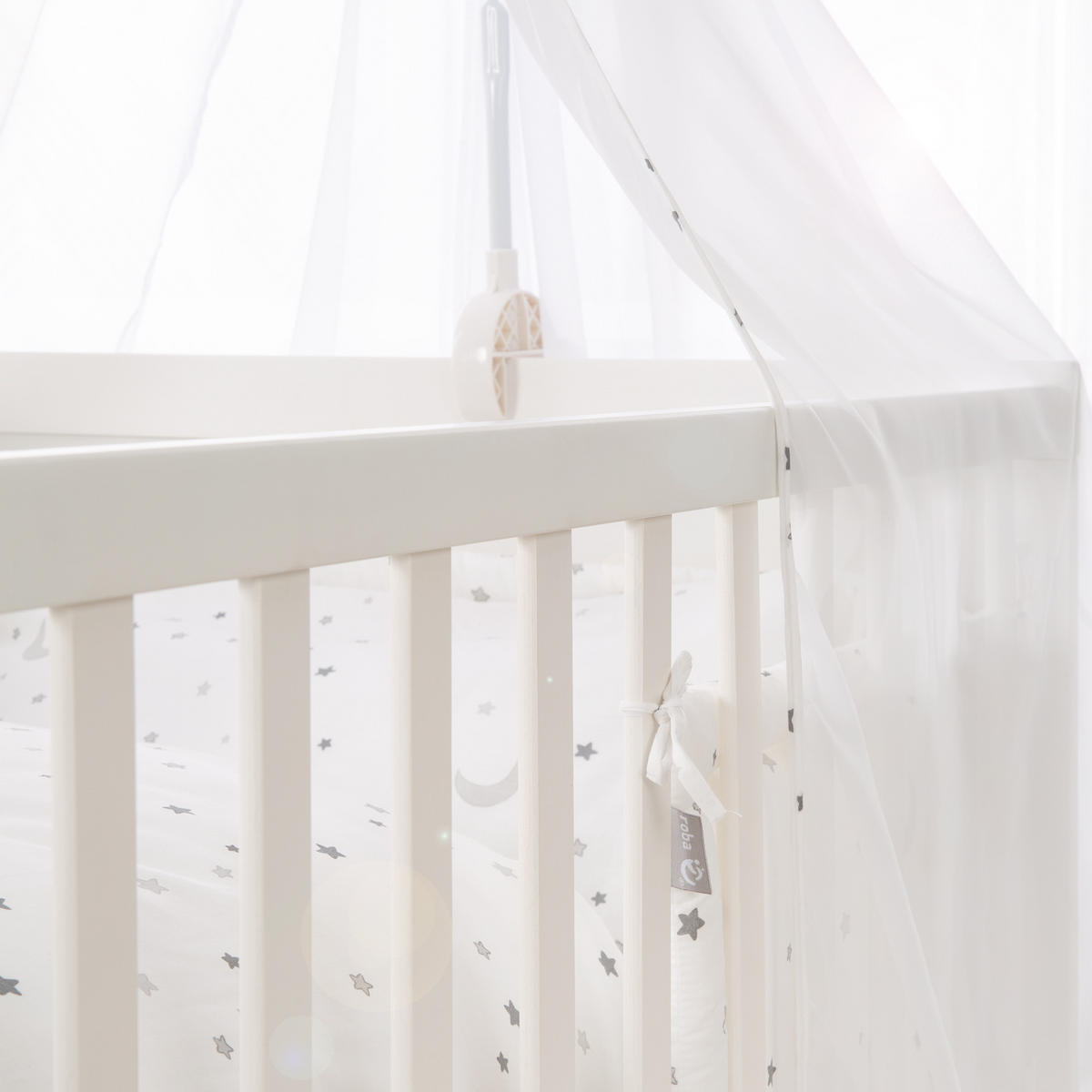 BABYBETT Sternenzauber 70 x 140 cm - Weiß, Holzwerkstoff (70/140cm) - Roba