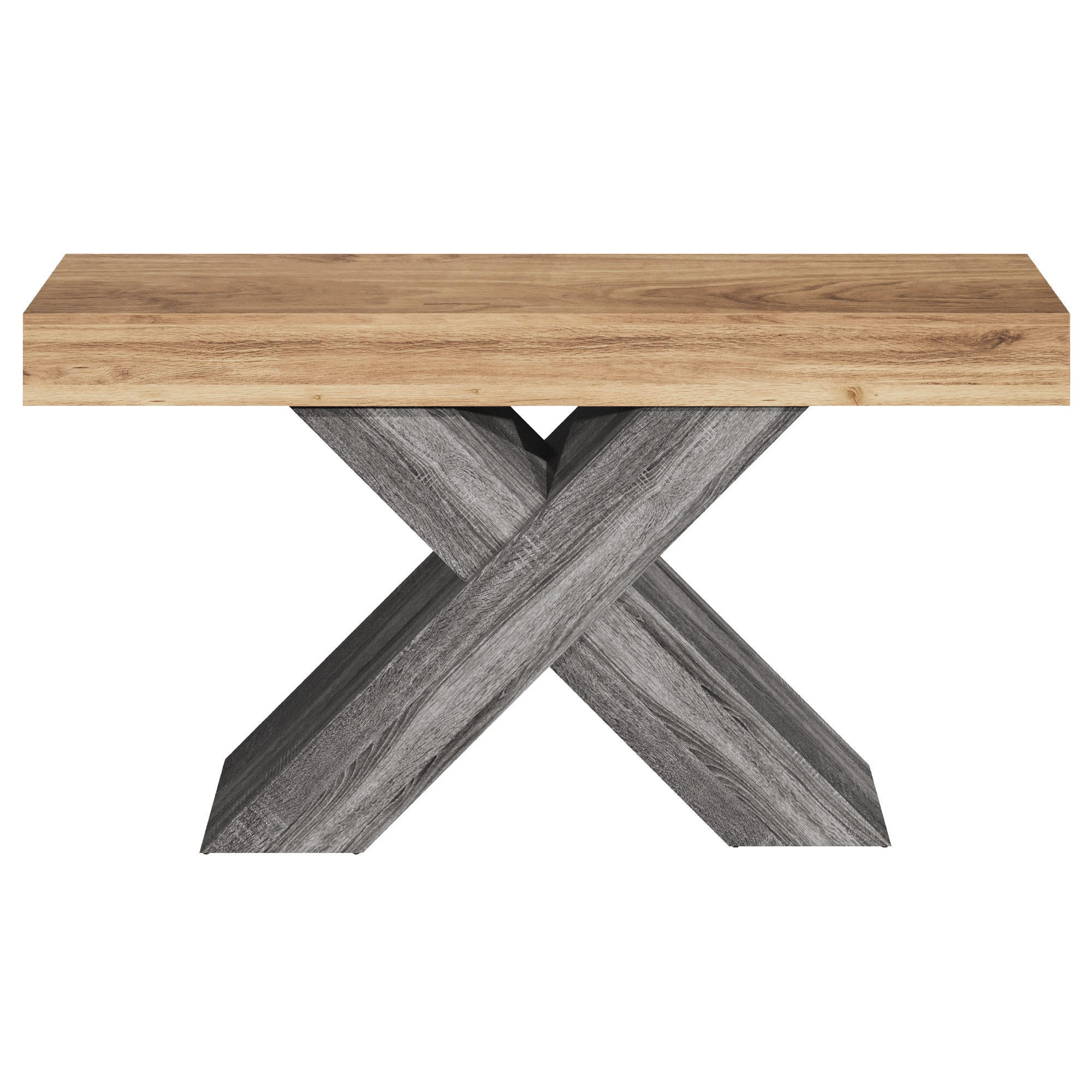 KONSOLENTISCH Natur 140/30/80 cm - Naturfarben, Holzwerkstoff (30/140/80cm) - PANGIVO