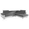 ECKSOFA Fonti, Seite: Rechts - Weiß, Holz/Textil (253/188cm) - MIRJAN24