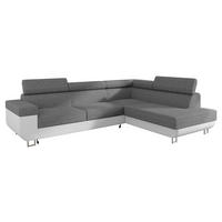 ECKSOFA Fonti, Seite: Rechts - Weiß, Holz/Textil (253/188cm) - MIRJAN24