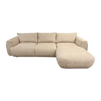 SOFA - 5 Personen - stoff - beige Pukima - Beige, Kunststoff/Textil (276/97cm) - Vente-Unique
