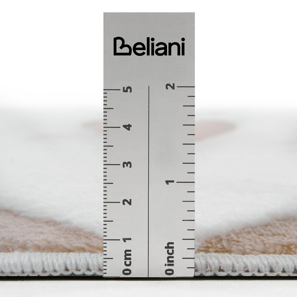 KOBEREC Béžový/Bílý 160/230 cm Hartz - bílá/krémová, textil (160/230cm) - Beliani