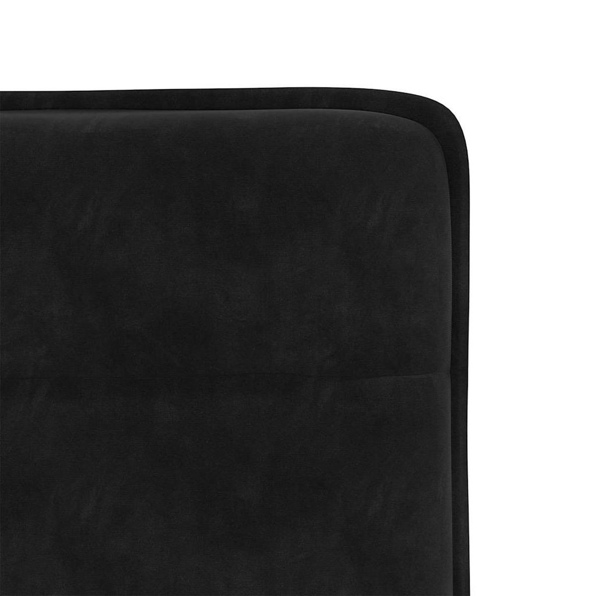 ESSZIMMERSTÜHLE 2 Stk. Schwarz Samt 45*54*83cm - Schwarz, Metall (45/83/54cm) - ZMH