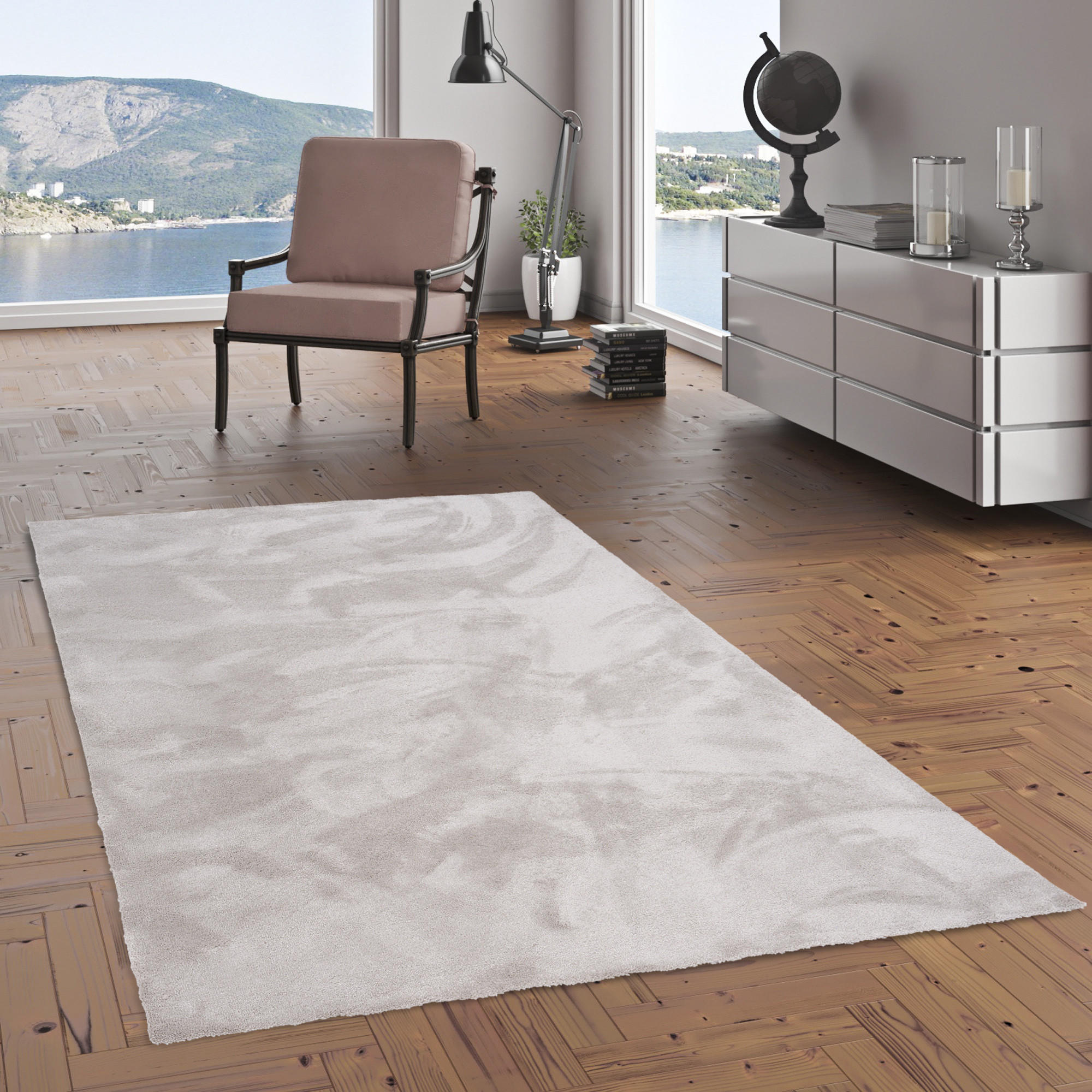 HOCHFLORTEPPICH LIVORNO SUPER SOFT - Grau, Textil (200/250cm) - Snapstyle