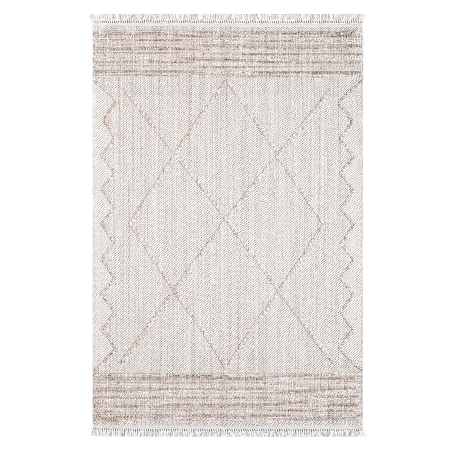KURZFLOR-TEPPICH Clasico 8931 Beige 140x200 cm - Beige, Textil (140/200cm) - carpet city