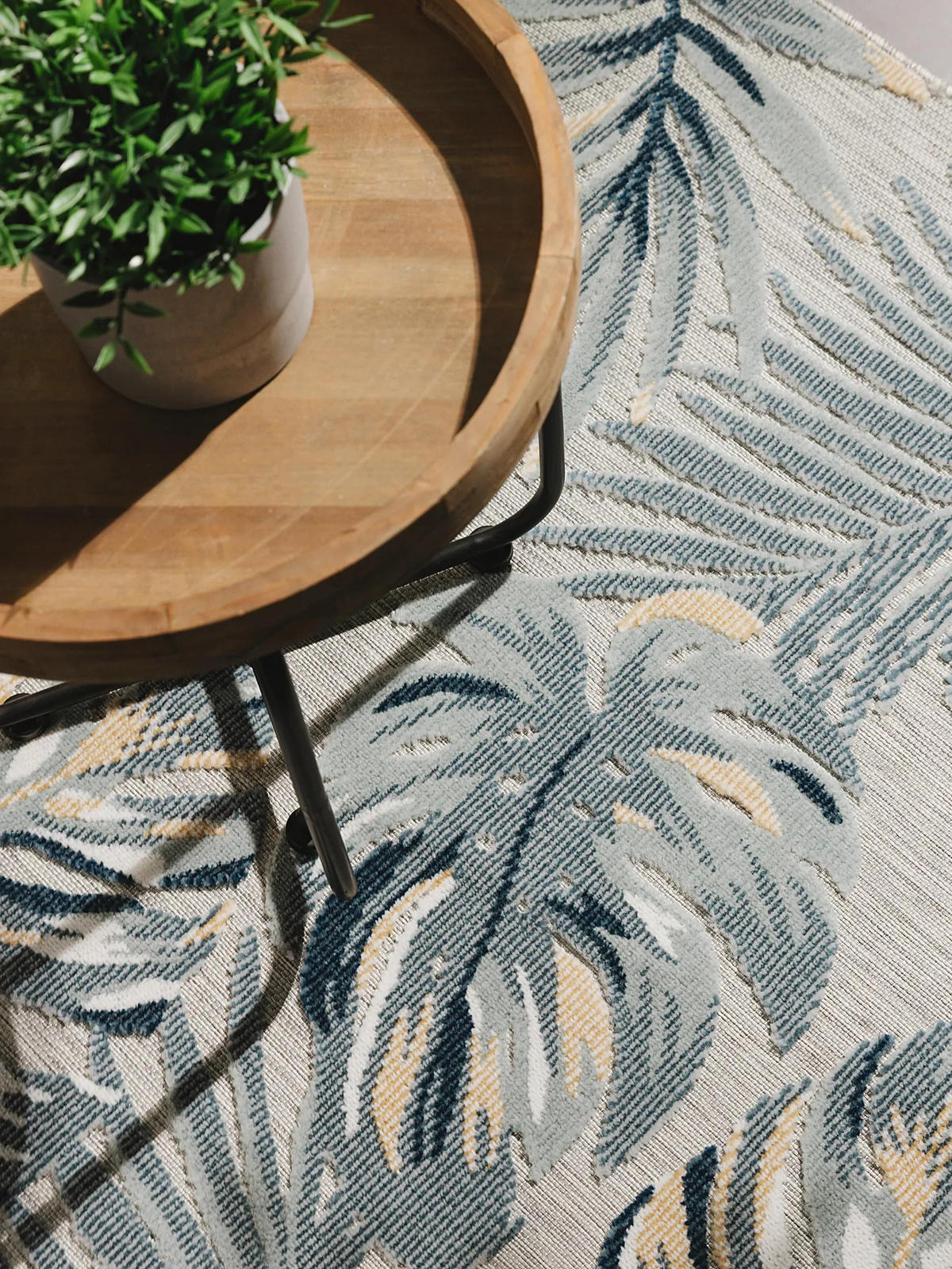 VNITŘNÍ a venkovní koberec Flora Vícebarevné 120x170 cm - béžová, plast/umělá hmota (120/170cm) - benuta