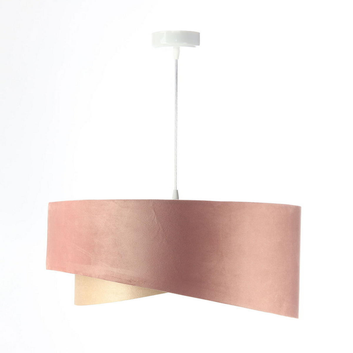 HÄNGELEUCHTE Gold 50/23 cm - Pink/Goldfarben, Kunststoff (50/1.3/23cm) - ONZENO