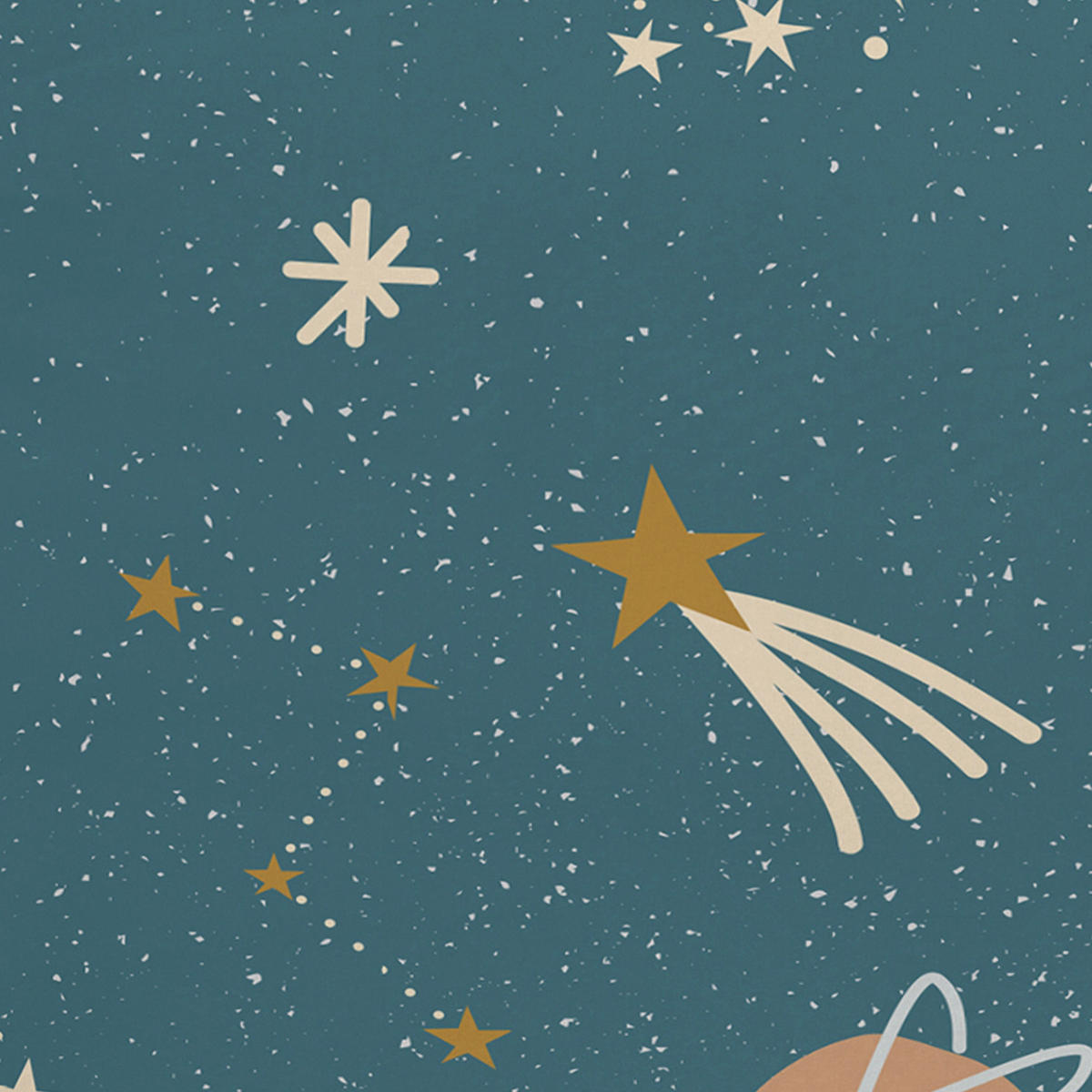 KISSENBEZUG mini universe 50x75 cm mehrfarbig - Multicolor, Textil (50/75cm) - Happy Friday