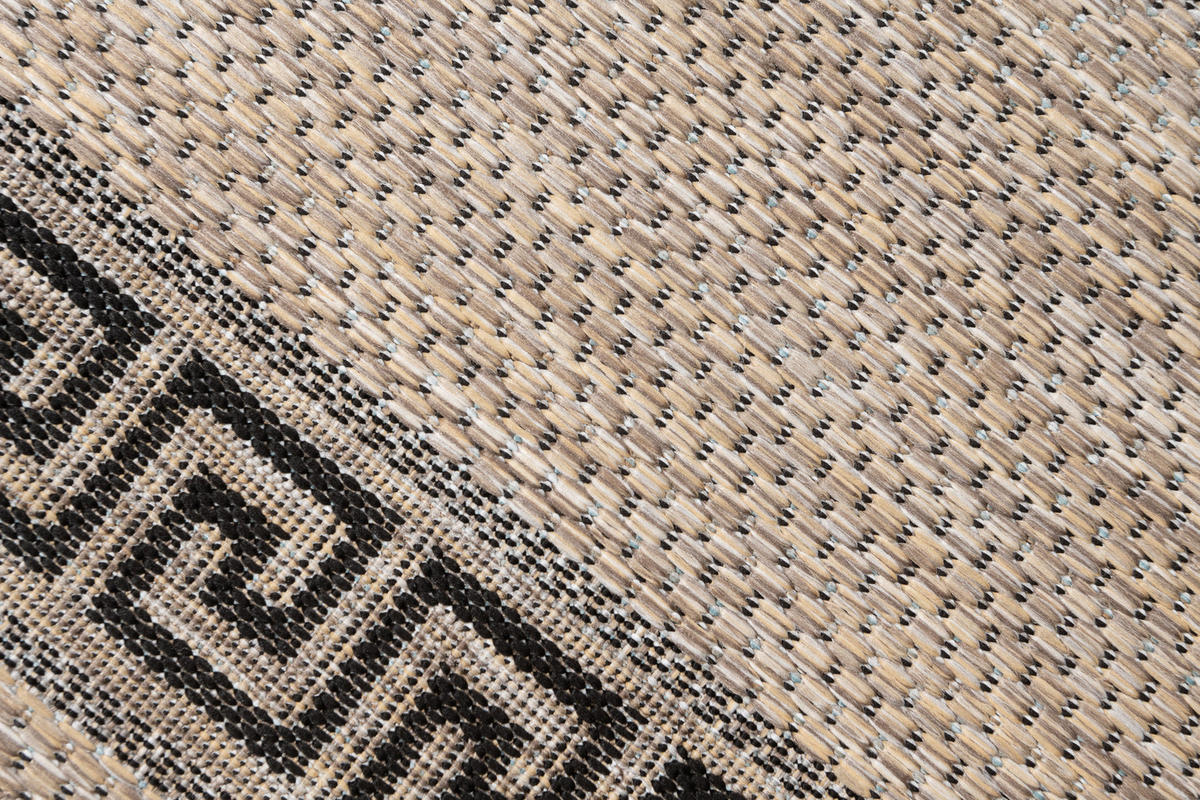LÄUFER MELISSA Braun Modern Geometrisch 70/100 cm - Braun, Textil (70/100cm) - Tapiso