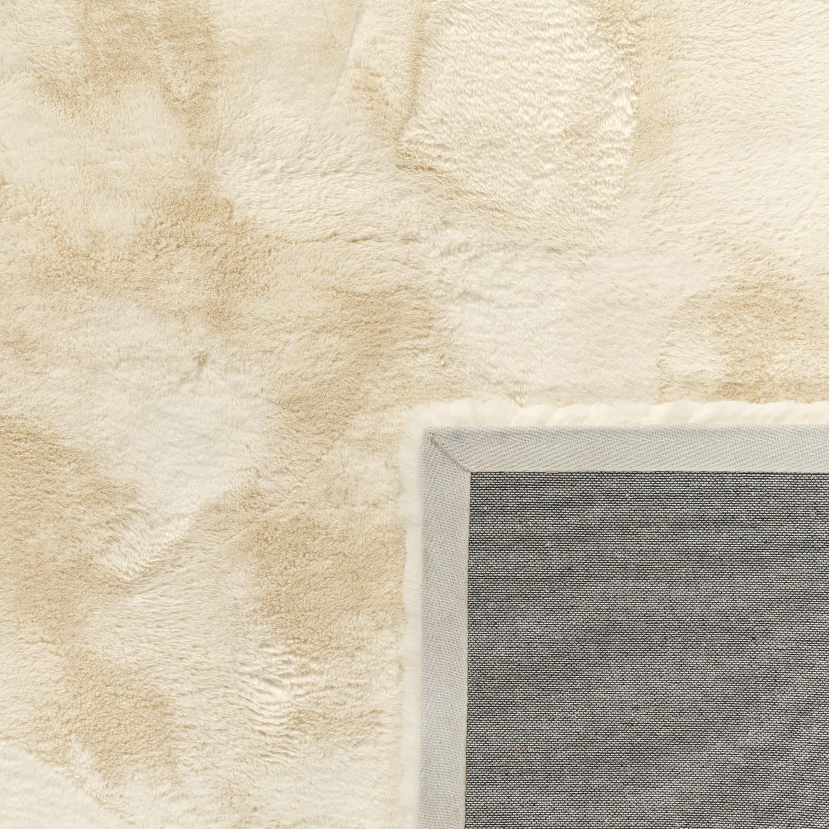 HOCHFLORTEPPICH 120/120 cm Rabbit Deluxe 860 - Creme, Kunststoff (120/120cm) - Paco Home