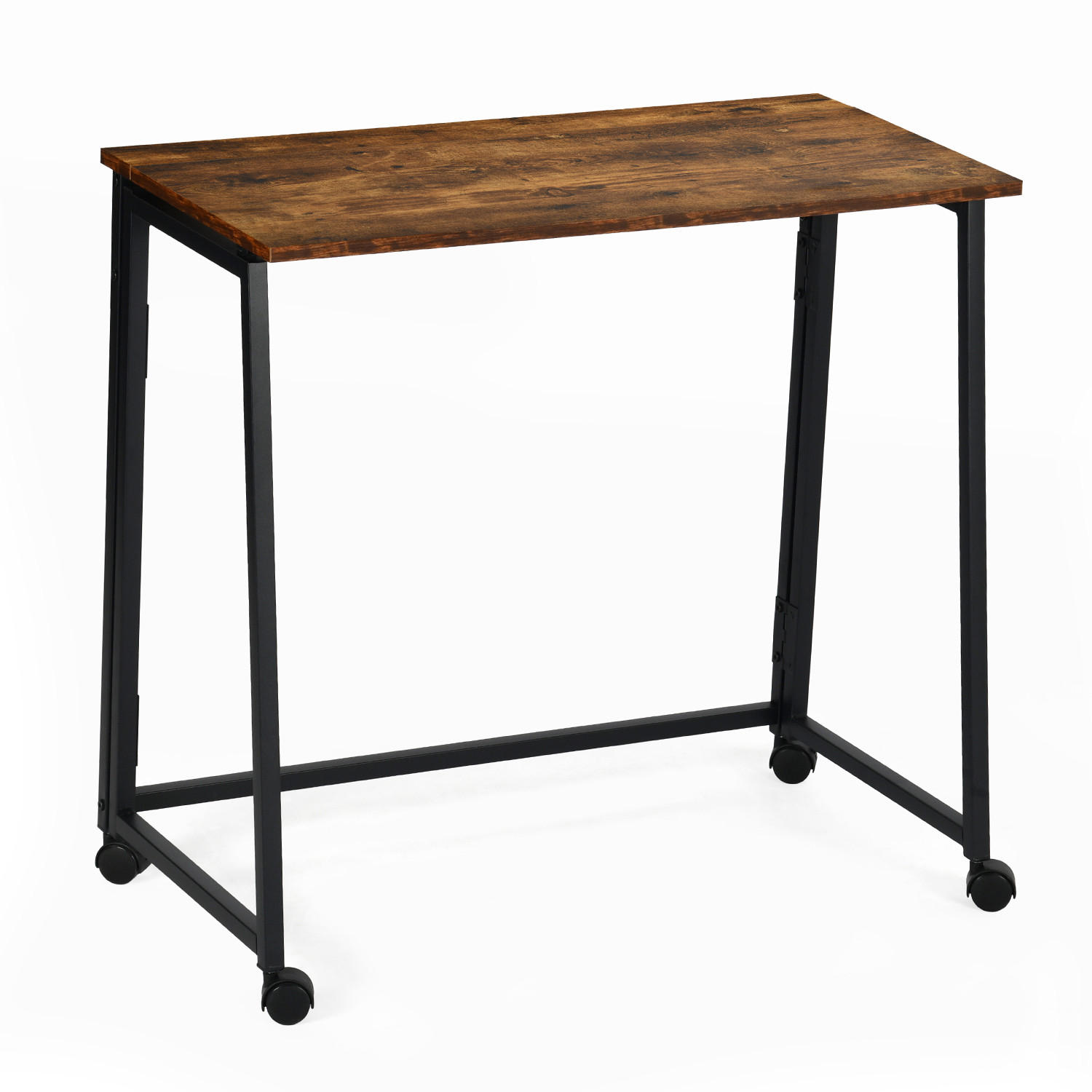 SCHREIBTISCH in Stahl - Braun, Metall (80/40/70.5cm) - Meubles Cosy