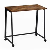 SCHREIBTISCH in Stahl - Braun, Metall (80/40/70.5cm) - Meubles Cosy