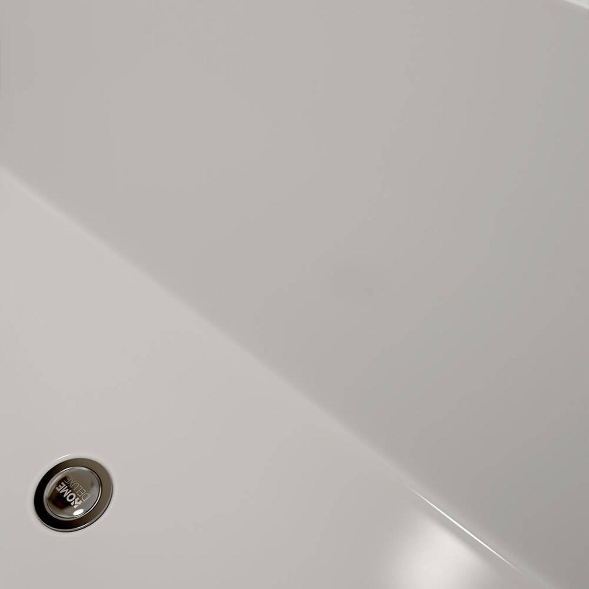 BADEWANNE AMBER - 170 x 58 x 80 cm - Weiß, Kunststoff (58/80/170cm) - Home Deluxe
