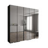 DREHTÜRENSCHRANK 236.7/250/47 5-türig - Schwarz, Holz/Metall (250/236.7/47cm) - Abiks Möbel