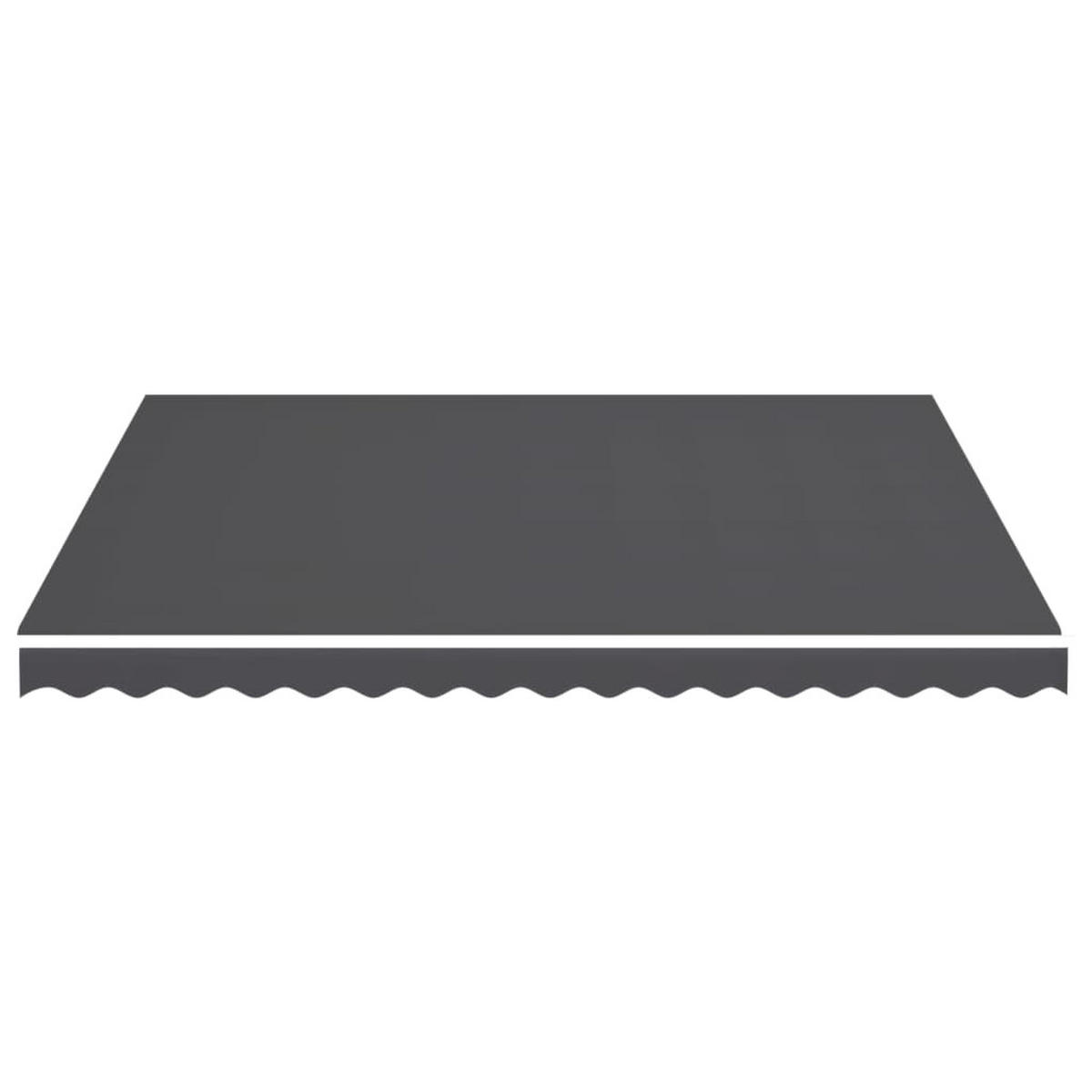 MARKISENBESPANNUNG Anthrazit 4/3,5 M - Anthrazit, Textil (345/1/380cm) - vidaXL