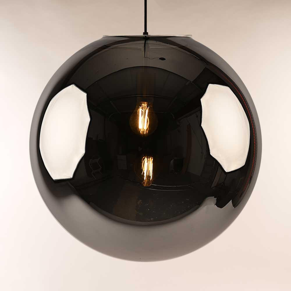 PENDELLEUCHTE Orb Gold/Rauch Ø 50cm - Goldfarben/Grau, Glas (50/50/50cm) - s.luce