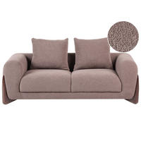 2-SITZER-SOFA Bouclé Braun Vinliden - Braun, Textil (180/62/87cm) - Beliani