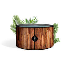 WHIRLPOOL Aufblasbar Bali 150 cm Durchmesser 800 Liter Motor 2240 W Für bis zu 4 Personen - Rotbraun, Kunststoff (150/70/70cm) - COCO SPA