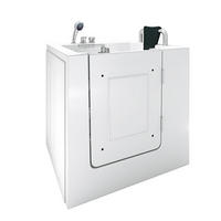 SENIOREN Badewanne mit Tür S02-C-R - Weiß, Glas/Kunststoff (78/113/100cm) - AcquaVapore by Sandra Jentho