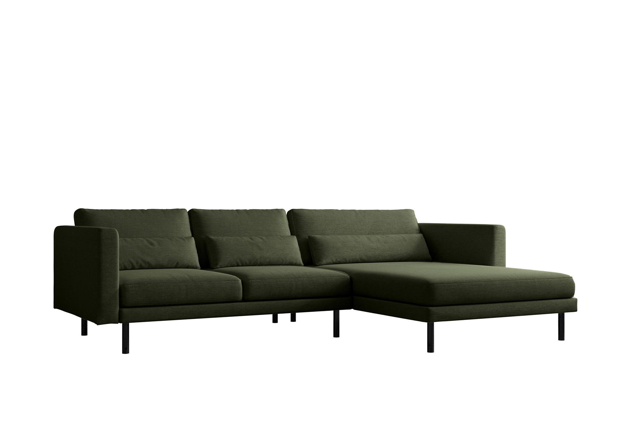 ECKSOFA Agada In Verita - Grün, Holzwerkstoff/Textil (281/174cm) - Fun Möbel