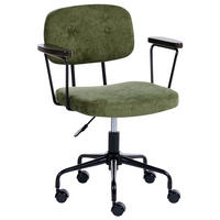 KANCELÁŘSKÁ ŽIDLE Látka Zelená Algerita - zelená barva, textil (62/77/62cm) - Beliani