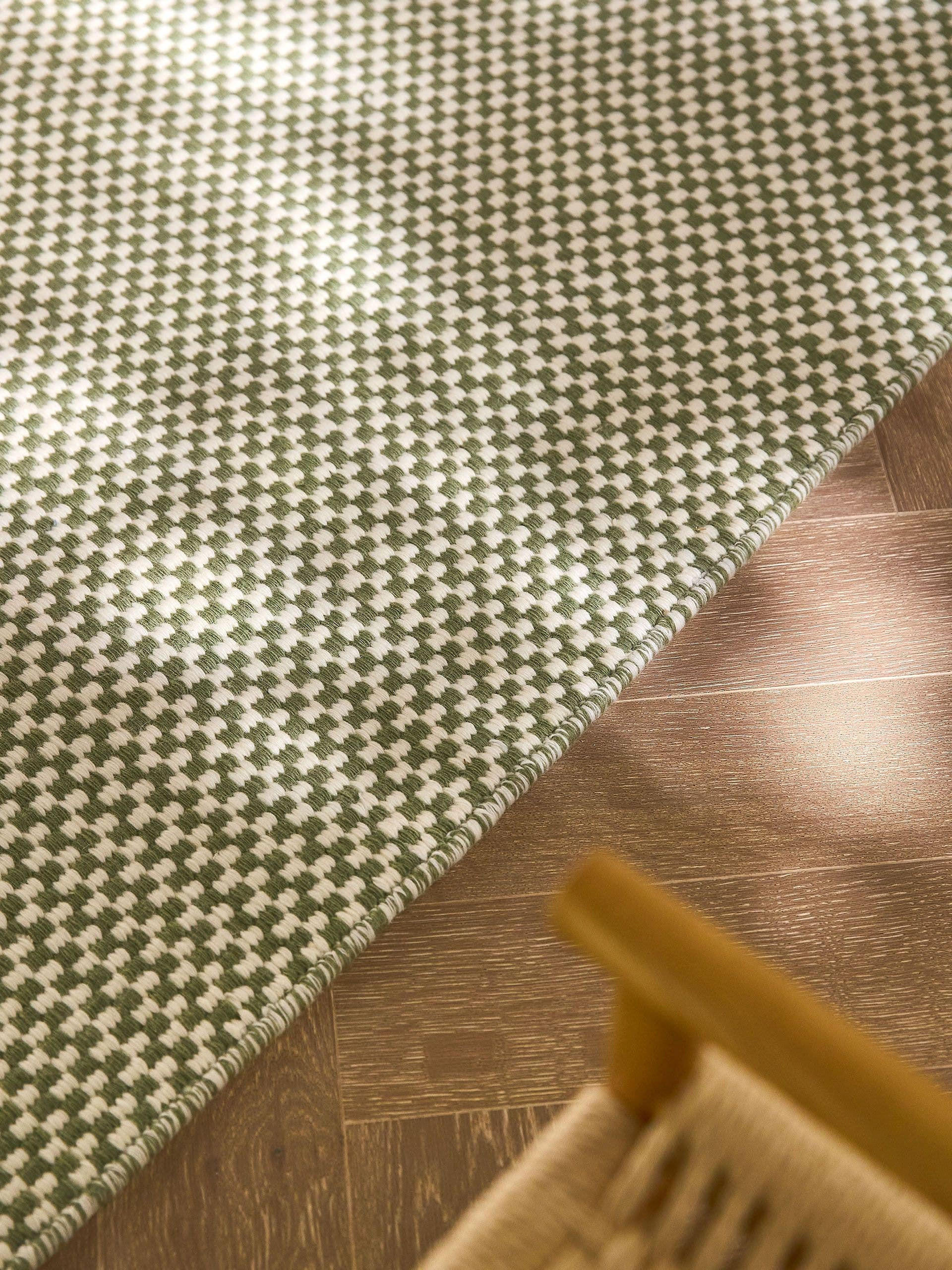 WOLLTEPPICH-LÄUFER Laura handgewebt 80/250 cm - Grün, Naturmaterialien/Textil (80/250cm) - benuta Pure