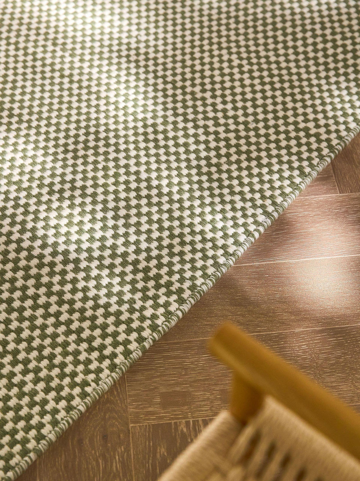 WOLLTEPPICH-LÄUFER Laura handgewebt 80/250 cm - Grün, Naturmaterialien/Textil (80/250cm) - benuta Pure