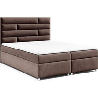 BOXBETT Trinity K-5 Bonellfederkern inkl. Topper - Braun, Holz/Holzwerkstoff (200/200cm) - Best For Home