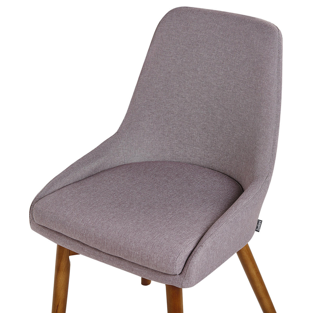 STUHL 2er-Set Polsterbezug Grau Melfort - Grau, Holz/Textil (49/82/58cm) - Beliani