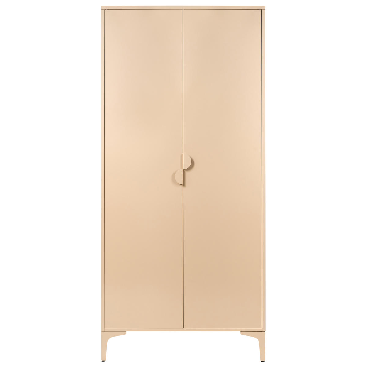 ŠATNÍ SKŘÍŇ Béžová Kov Ardura - béžová, kov (85/184/45cm) - Beliani