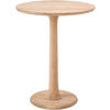 BEISTELLTISCH rund 60 cm Holz Natura - Eukalyptusholzfarben, Holz (60/60/65cm) - CLP