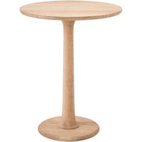 BEISTELLTISCH rund 60 cm Holz Natura - Eukalyptusholzfarben, Holz (60/60/65cm) - CLP