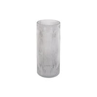 VASE Allure Straight Grau 12/12/30 cm - Grau, Glas (12/30cm) - Present Time