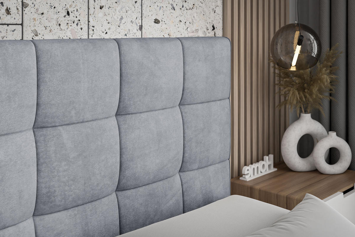 BOXBETT APO-Z - 140 x 200 - H3 - Grau - Grau, Holzwerkstoff (140/200cm) - ALTDECOR