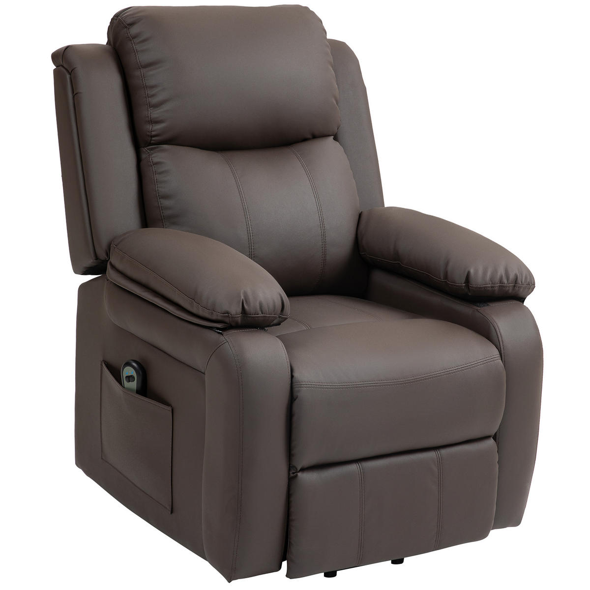 FERNSEHSESSEL DE-15401 elektrisch verstellbar mit Aufstehhilfe Braun - Braun, Leder (76/105/90cm) - ComfortXL
