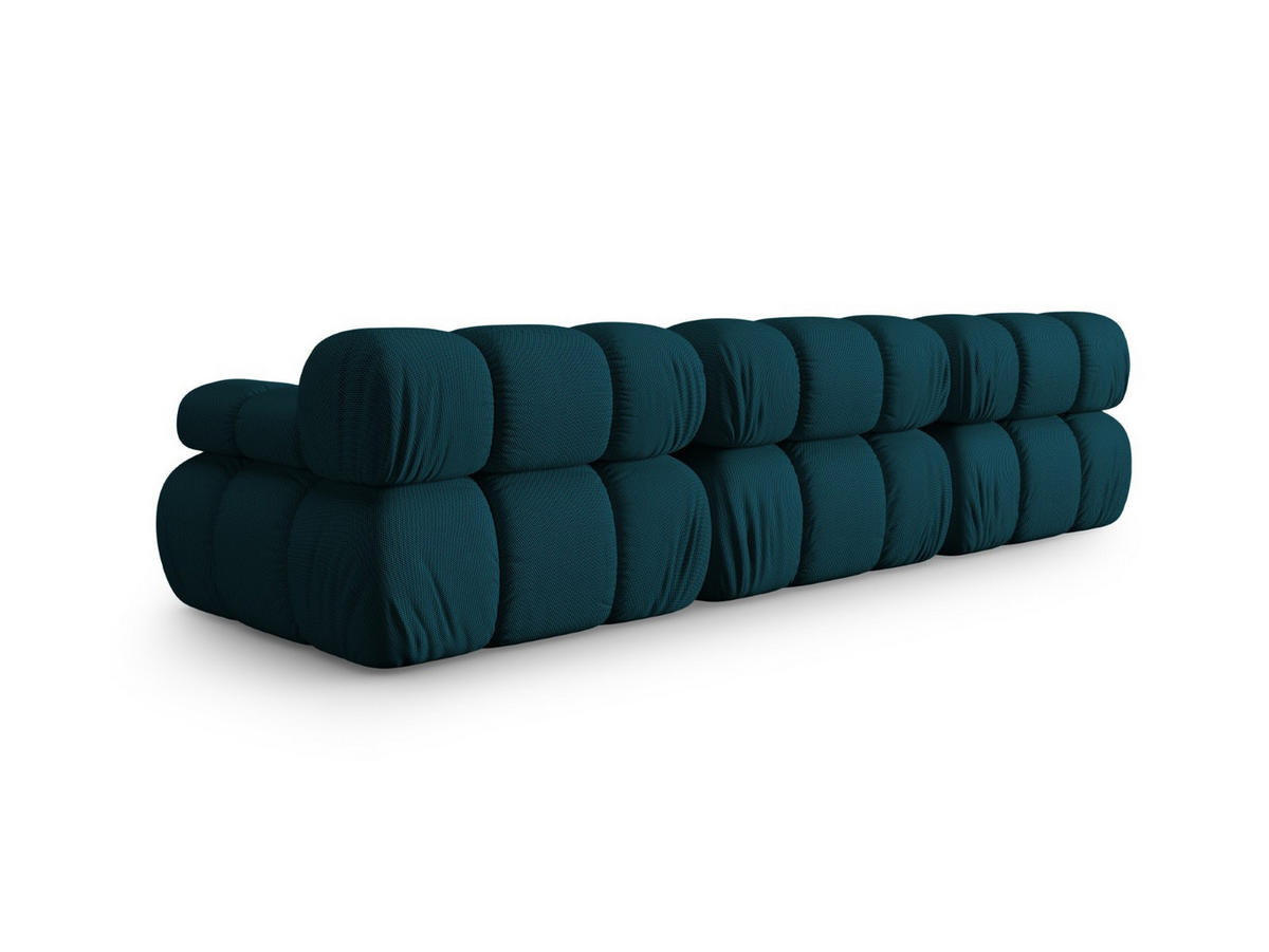 SOFA modular Bellis aus 3D-Stoff marineblau 3 Sitzplätze - Blau, Textil (94/70/282cm) - Micadoni