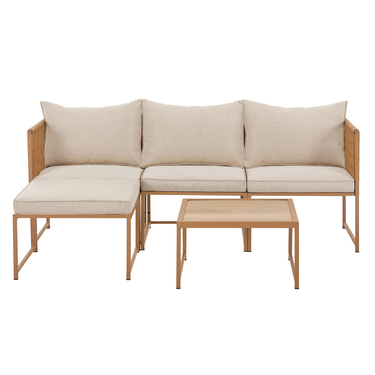 GARTENLOUGE Detroit Beige - Beige, Metall - SVITA