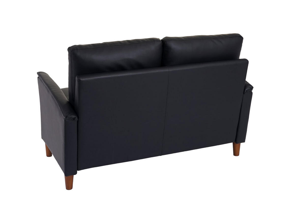 2-SITZER SOFA Schwarz - Schwarz, Textil (135/87/78cm) - MCW