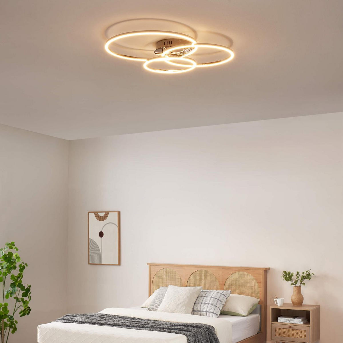 DECKENLEUCHTE Paciano, Silber/Chrom, 72cm - Chromfarben, Metall (72/55/10.1cm) - KOSILUM