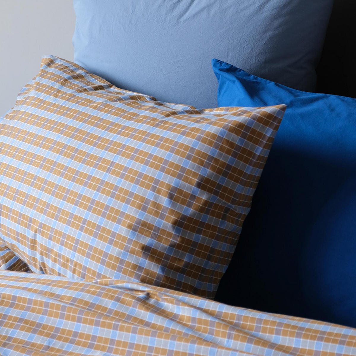 KISSENBEZUG Caro nüsse 65 x 65 cm - Braun, Textil (65/65cm)