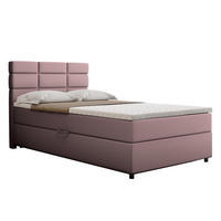 BOXBETT Reve 120 x 200 cm mit Bettkasten und Lattenrost ohne matratze - rosa - Rosa, Holz (120/200cm) - Homesy