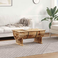 COUCHTISCH Massivholz Mango 88x50x40 cm - Braun, Holzwerkstoff (88/50/40cm) - furnicato