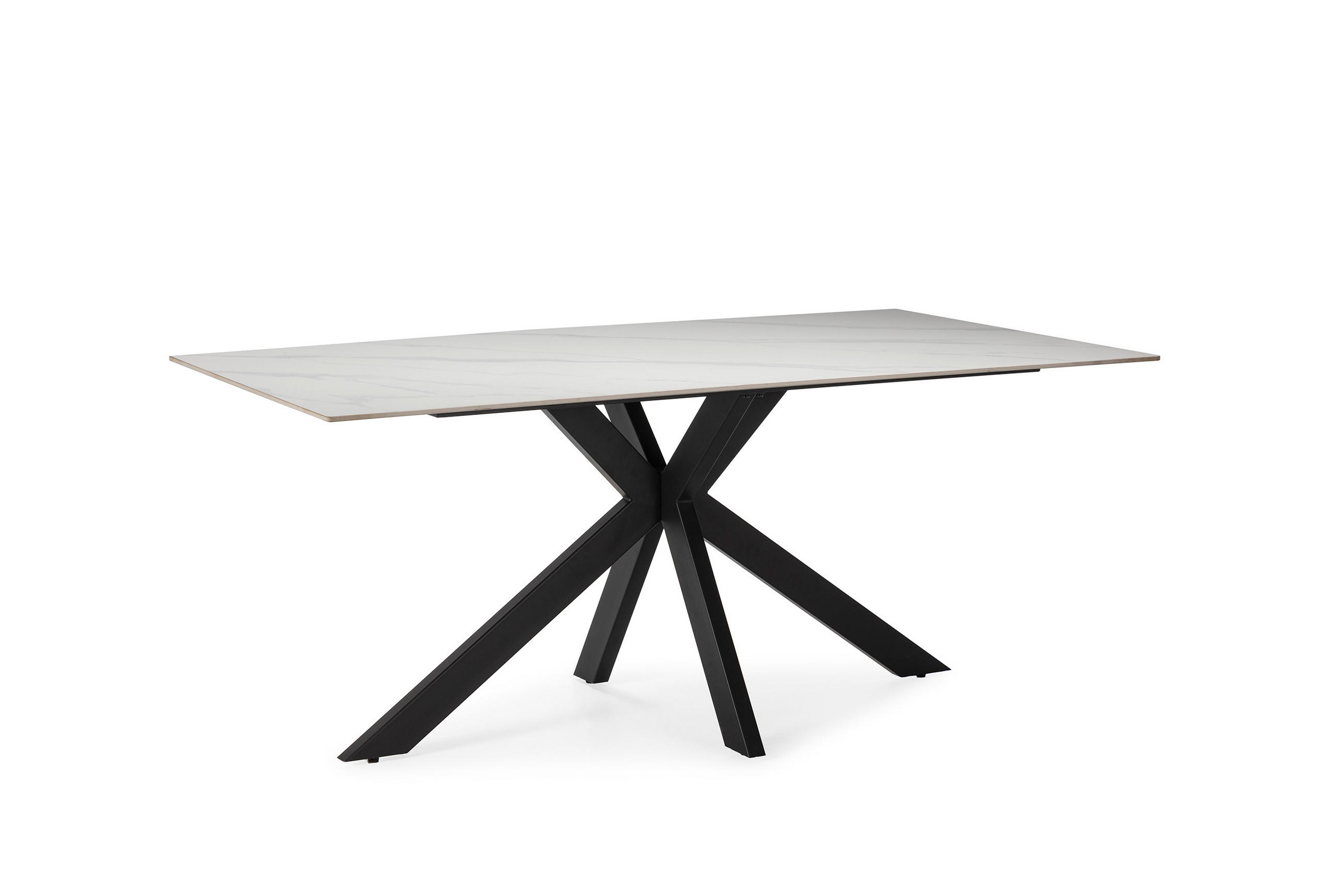 ESSTISCH Bimba Schwarz 180/90/76 cm - Schwarz, Keramik (180/90/76cm)