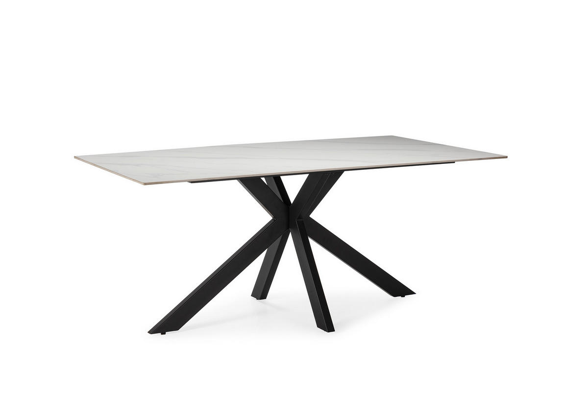 ESSTISCH Bimba Schwarz 180/90/76 cm - Schwarz, Keramik (180/90/76cm)