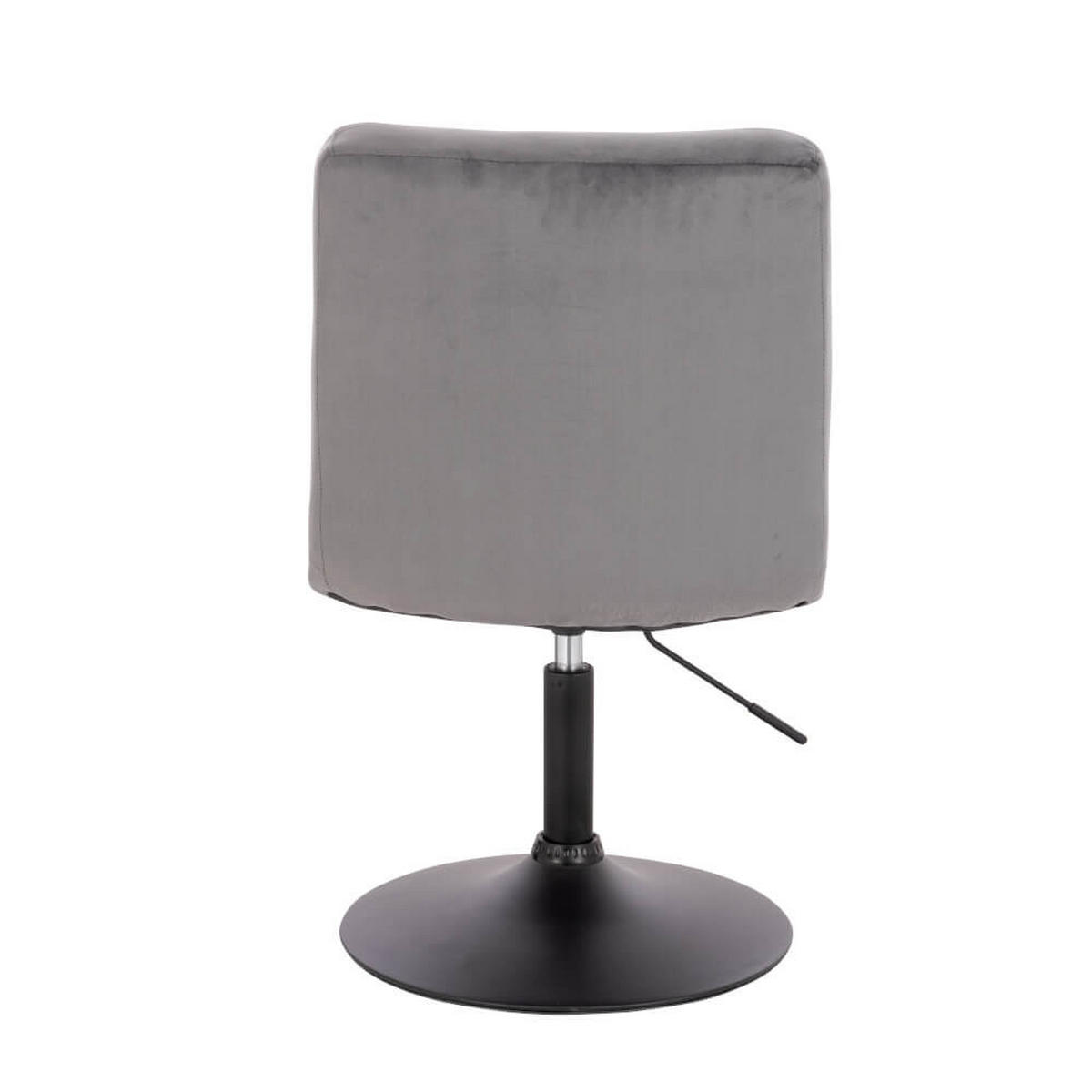 BARHOCKER höhenverstellbar 4er Set ACE - Samt Hellgrau - Hellgrau, Textil/Metall (47/81/63cm) - Home Deluxe