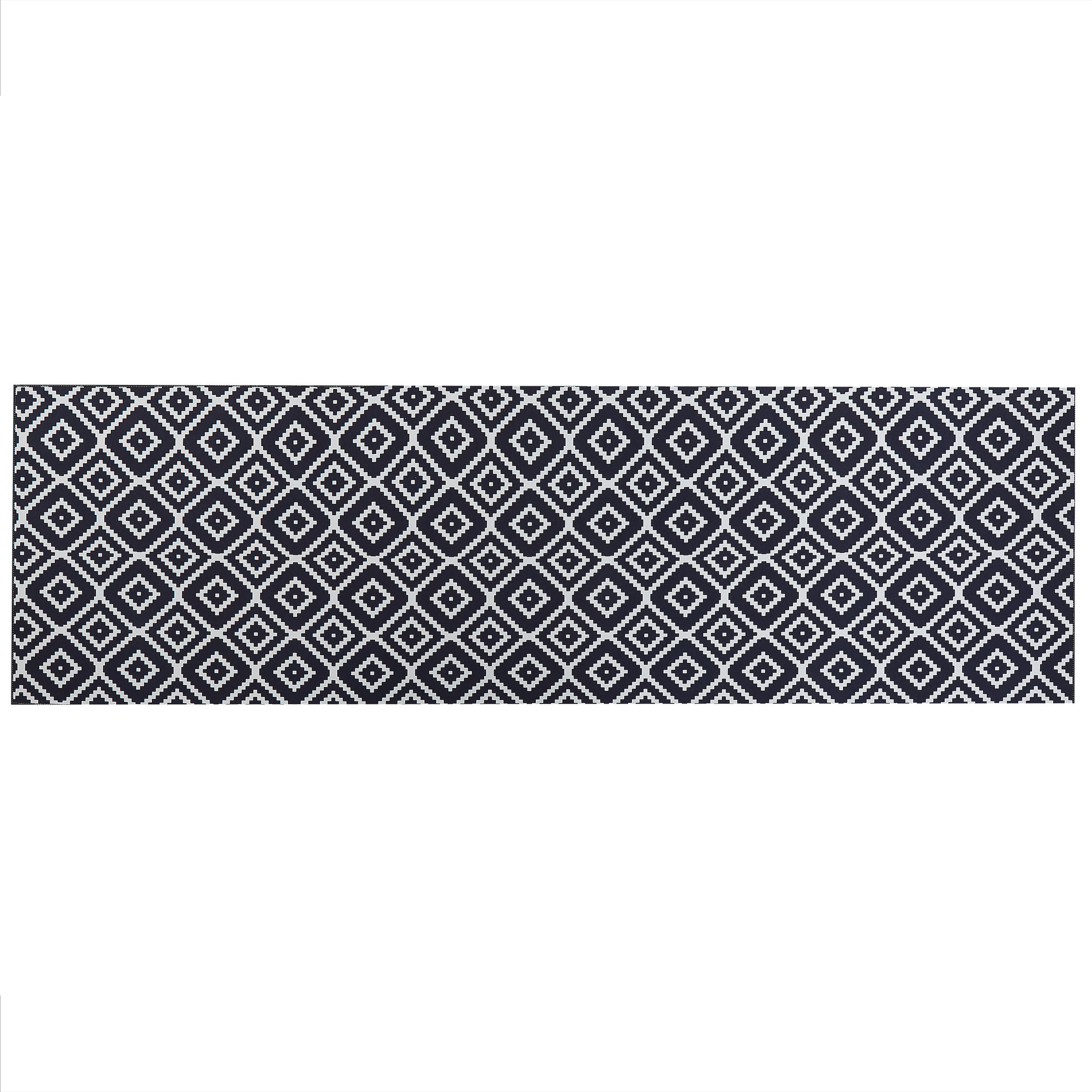TEPPICHLÄUFER Karungal 200/60 cm - Schwarz, Kunststoff (60/200cm) - Beliani