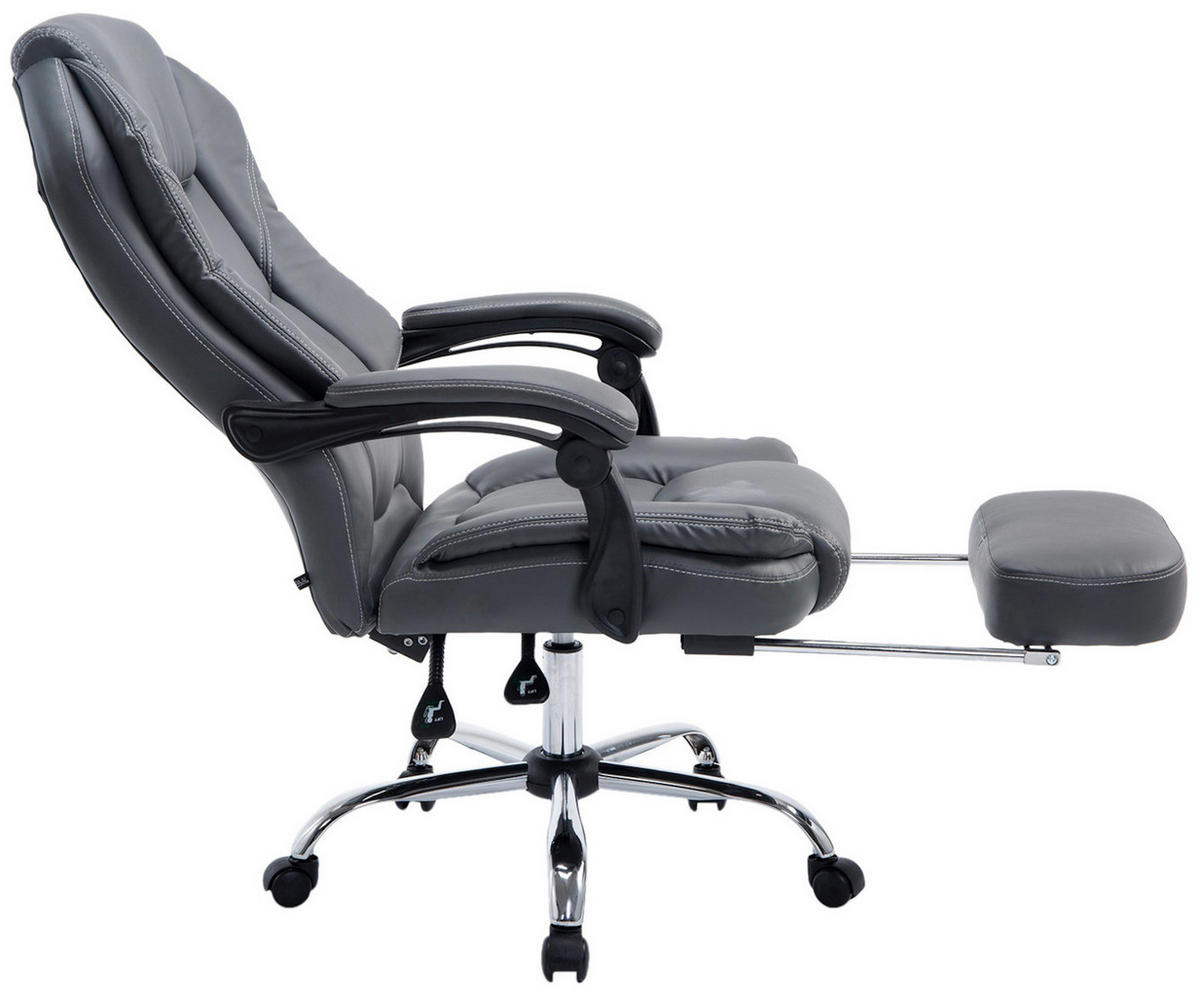BÜROSTUHL Castan, Grau - Grau, Textil/Metall (67/124/64cm) - TPFLiving