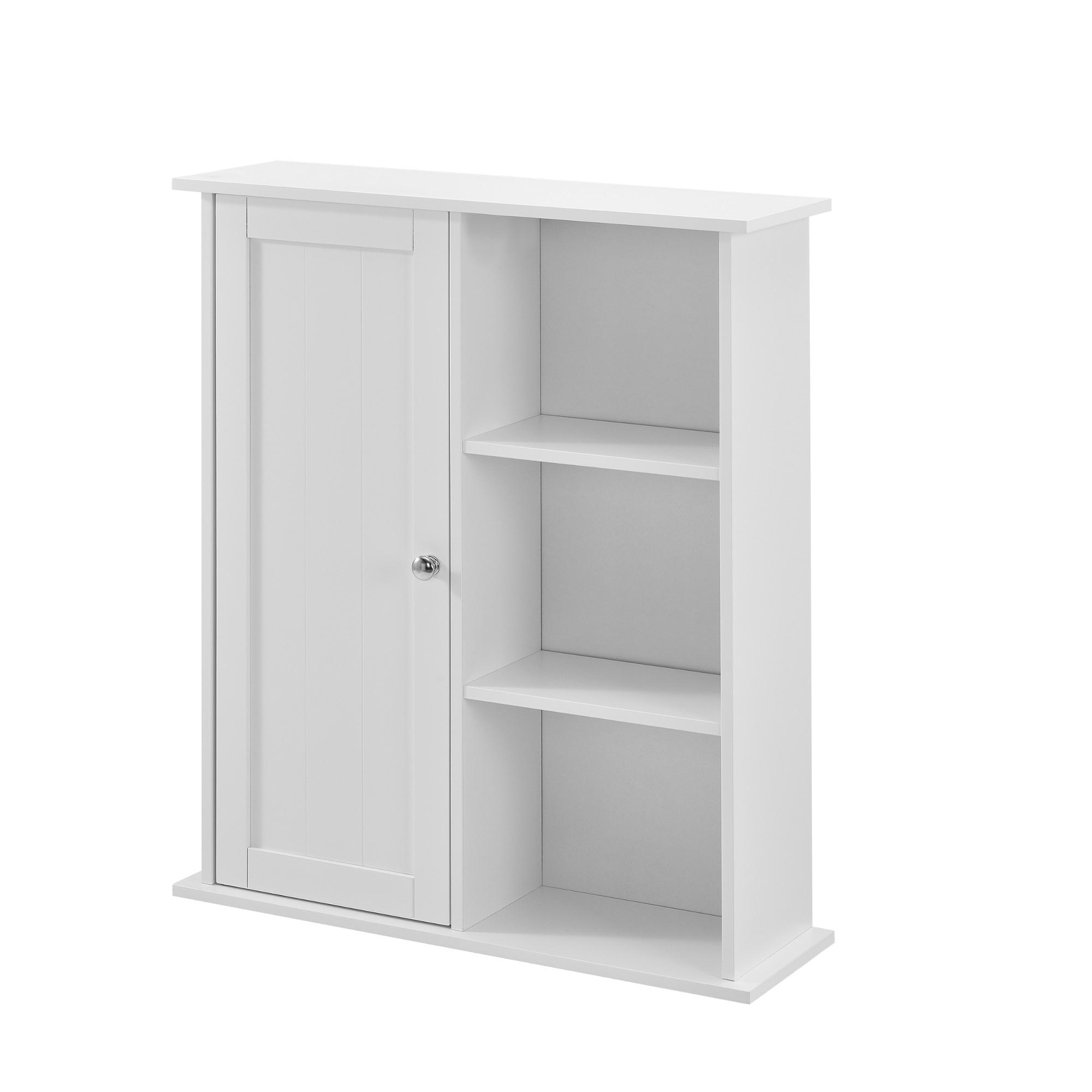 HÄNGESCHRANK Anderlecht - Weiß, Holzwerkstoff (60/71/18cm) - [en.casa]