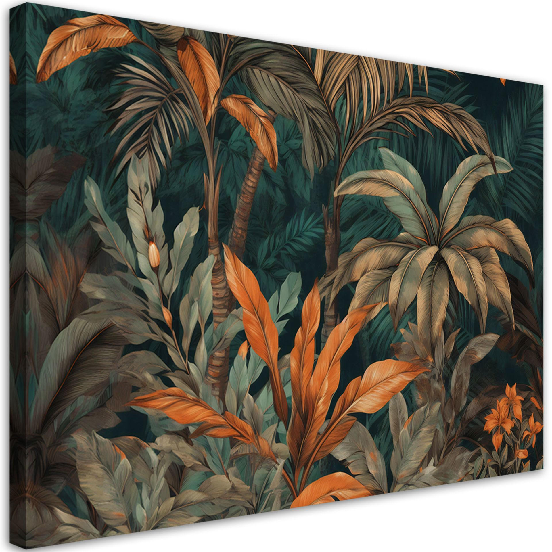 KUNSTDRUCK Grün 100/70 cm - Grün, Textil (100/70cm) - KUNSTLOFT